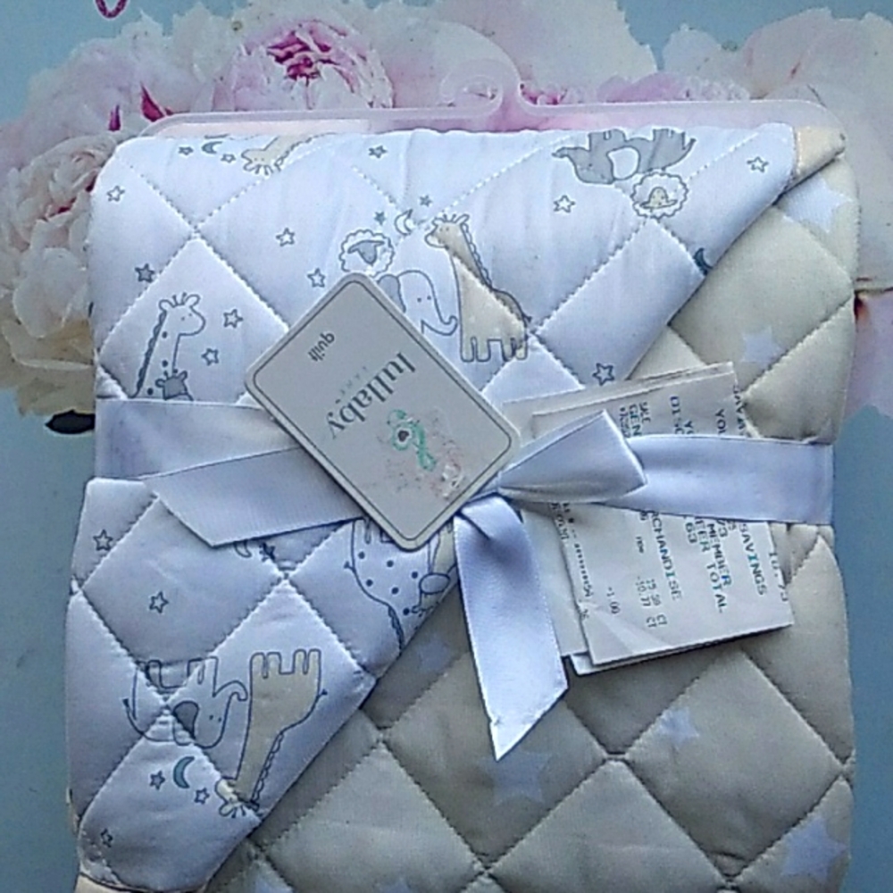 Baby Blanket/ Quilt With Zoo Animals